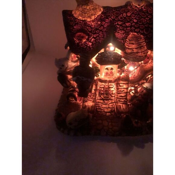 Halloween Village Spooky Hollow Haunted "Ghost Ship" Porcelain Lighted House - Picture 8 of 16